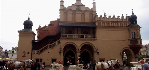 Krakow’s Cloth Hall, as seen from Florianska Street