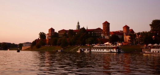 Wawel Royal Castle,Krakow Wawel Castle as seen across the Wisla River