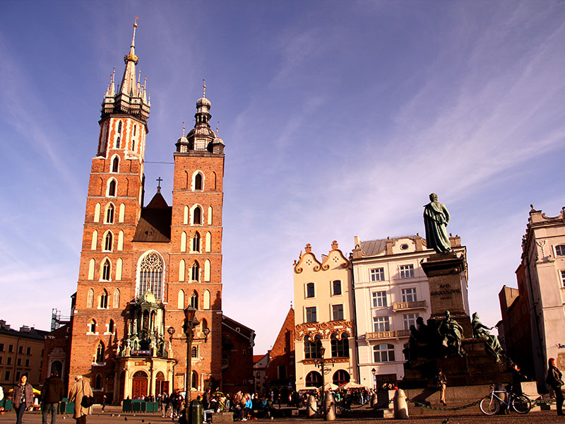 Mary's Church, Krakow - View from the Square