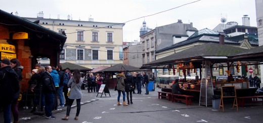 Krakow Jewish ,Krakow Jewish Quarter,Plac Nowy: Fast food stands and flea market stalls