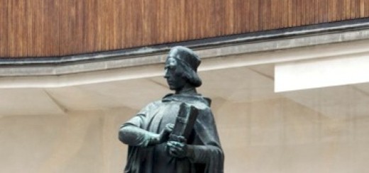 Karolinum statue of Jan Hus inside university