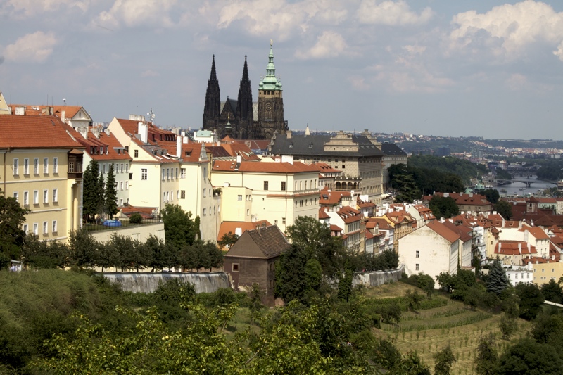 Prague Castle from Strahov Monastery