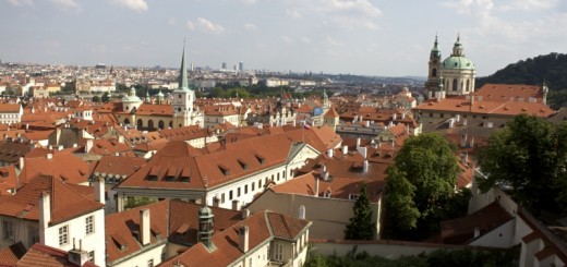 Prague Lesser Side view with red roofs